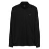 Adidas ft. ALVARUZ Long-Sleeve T-Shirt, Unisex, Black, with 3/4 Zip Collar.