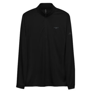 Adidas ft. ALVARUZ Long-Sleeve T-Shirt, Unisex, Black, with 3/4 Zip Collar.
