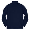 Adidas ft. ALVARUZ Long-Sleeve T-Shirt, Unisex, Navy Blue, with 3/4 Zip Collar.