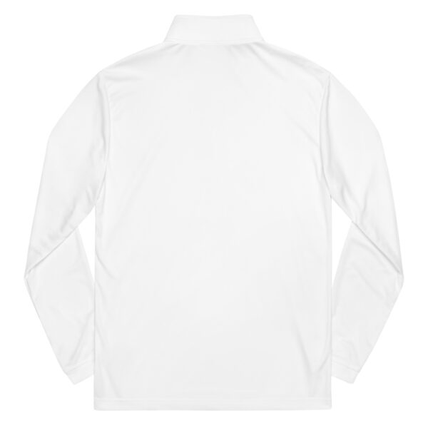 adidas-quarter-zip-pullover-white-back-6882b287024b3.jpg Adidas ft. ALVARUZ Long-Sleeve T-Shirt, Unisex, White, with 3/4 Zip Collar.