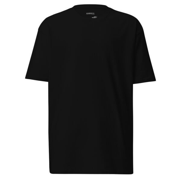 mens-premium-heavyweight-tee-black-front-6882abb2ab77f.jpg CLEAN-BLACK Semi-Heavy T-shirt, unisex, logo-free, featuring a discreet inscription