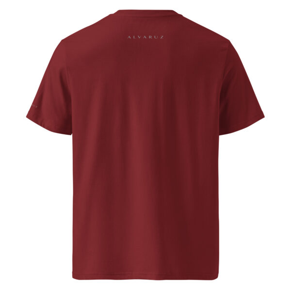 unisex-organic-ribbed-neck-t-shirt-burgundy-back-6882e5e07b5a3.jpg ALVARUZ—SUPREMACY Burgundy, unisex T-shirt, unisex style with a regular fit.