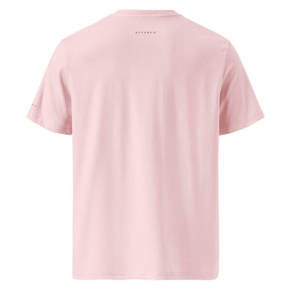 unisex-organic-ribbed-neck-t-shirt-cotton-pink-back-6882b6e5a3cff.jpg ALVARUZ—SUPREMACY Pink unisex T-shirt, unisex style with a regular fit.