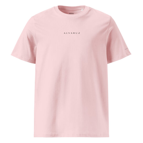 unisex-organic-ribbed-neck-t-shirt-cotton-pink-front-6882b6e5a1d54.jpg ALVARUZ—SUPREMACY Pink unisex T-shirt, unisex style with a regular fit.