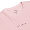 ALVARUZ—SUPREMACY Pink unisex T-shirt, unisex style with a regular fit.
