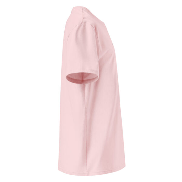 unisex-organic-ribbed-neck-t-shirt-cotton-pink-right-6882b6e5a4ca3.jpg ALVARUZ—SUPREMACY Pink unisex T-shirt, unisex style with a regular fit.