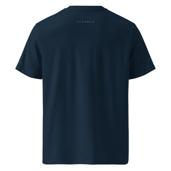 unisex-organic-ribbed-neck-t-shirt-french-navy-back-6882e421647a0.jpg ALVARUZ—SUPREMACY Navy Blue unisex T-shirt, unisex style with a regular fit