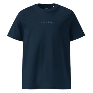 ALVARUZ—SUPREMACY Navy Blue unisex T-shirt, unisex style with a regular fit