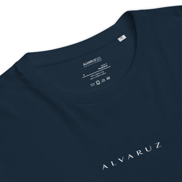 unisex-organic-ribbed-neck-t-shirt-french-navy-product-details-6882e42163c84.jpg ALVARUZ—SUPREMACY Navy Blue unisex T-shirt, unisex style with a regular fit