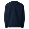 ALVARUZ—EXCLUSIVE sweatshirt in Navy Blue, unisex, comfortable and elegant, featuring a stylized minimalist logo