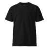 PURE—BLACK Premium Lightweight Tee with No Logos at Front