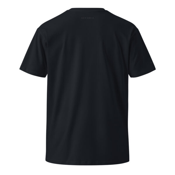 unisex-premium-t-shirt-navy-back-688154f0e8a8b.jpg PURE—BLUE Premium Lightweight Tee with No Logos at Front