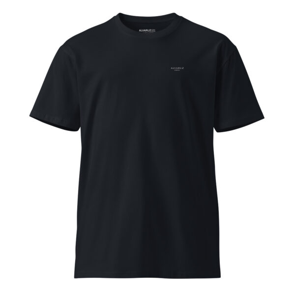 unisex-premium-t-shirt-navy-front-6882aa7a7e702.jpg The very ESSENCE—TEE, classic and refined cut.